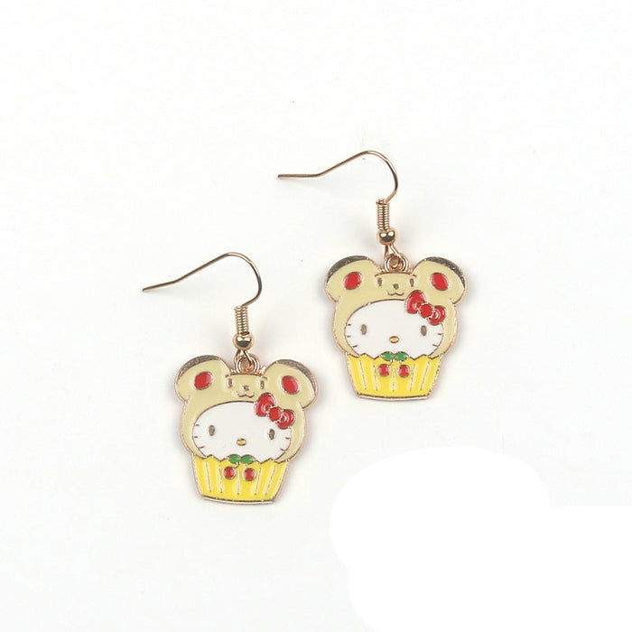 Wholesale Cute Cupcake Cat Earrings