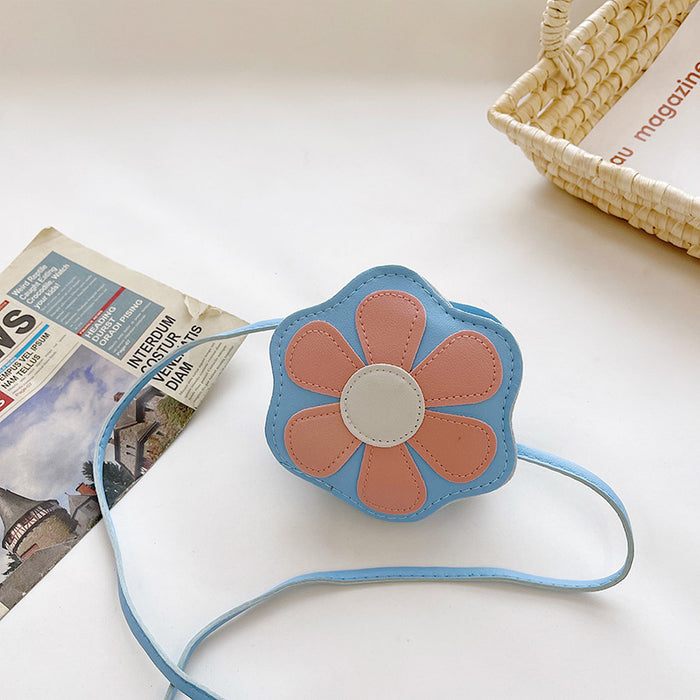 Wholesale Western style cute flower children's shoulder bag crossbody bag