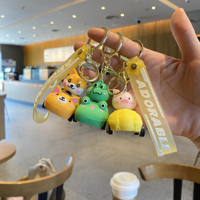 Wholesale Cute 3D Doll Silicone Keychain JDC-KC-MingT138