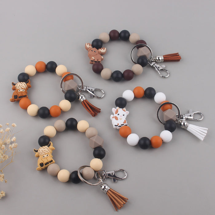 Wholesale Cartoon silicone keychain accessories