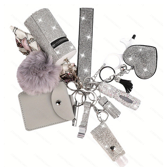 Wholesale Multifunctional Keychain 11-piece Set with Diamond JDC-KC-TouMS011