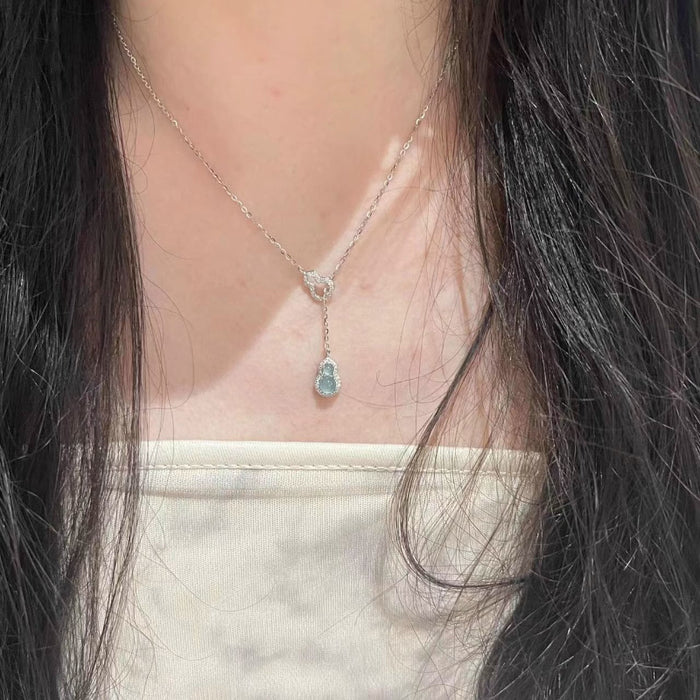 Wholesale Pendant necklace exquisite and versatile, high-end feel, open index finger ring