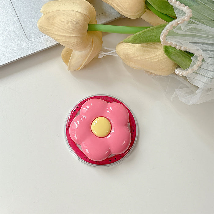 Wholesale Solid color HyunA flower phone Grips
