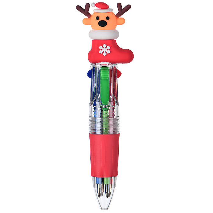 Wholesale Four-color ballpoint pen cute cartoon multi-color pen