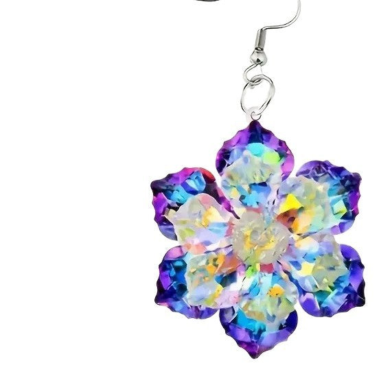 Wholesale Trendy Acrylic Flower Earrings Spring Fashion Jewelry Accessory MOQ≥2