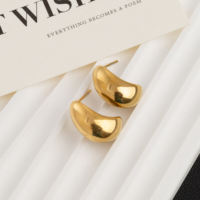 Wholesale non-fading bamboo ear ring temperament  plain ring ear buckle