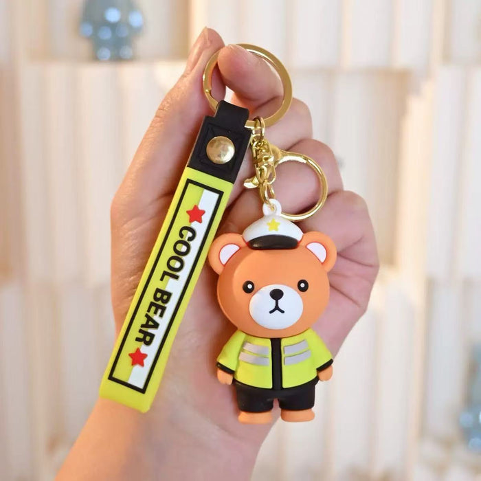 Wholesale Soft rubber cartoon special forces soldier keychains