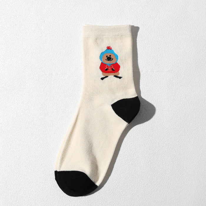 Wholesale Socks cotton tube new cartoon versatile cute cotton socks