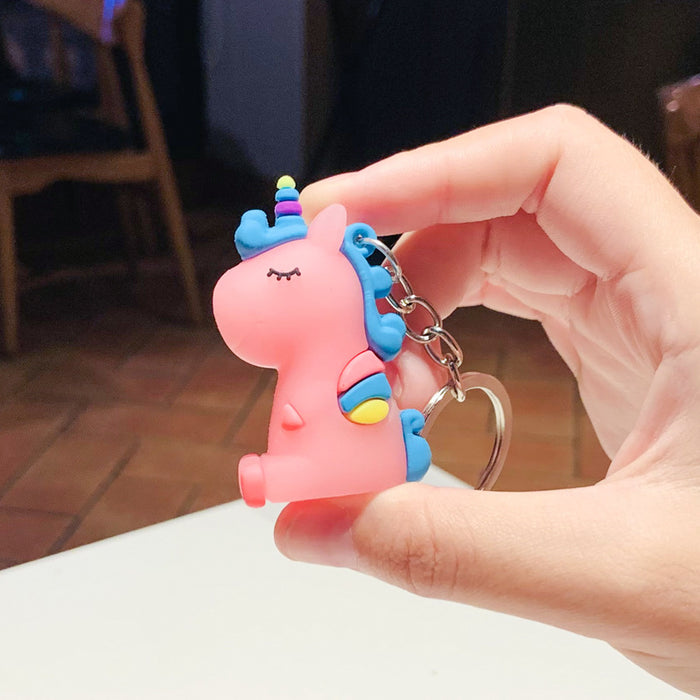 Wholesale Creative Cute Cartoon Keychain Small Pendant Bag Pendant Couple Car Accessories Backpack Pendant