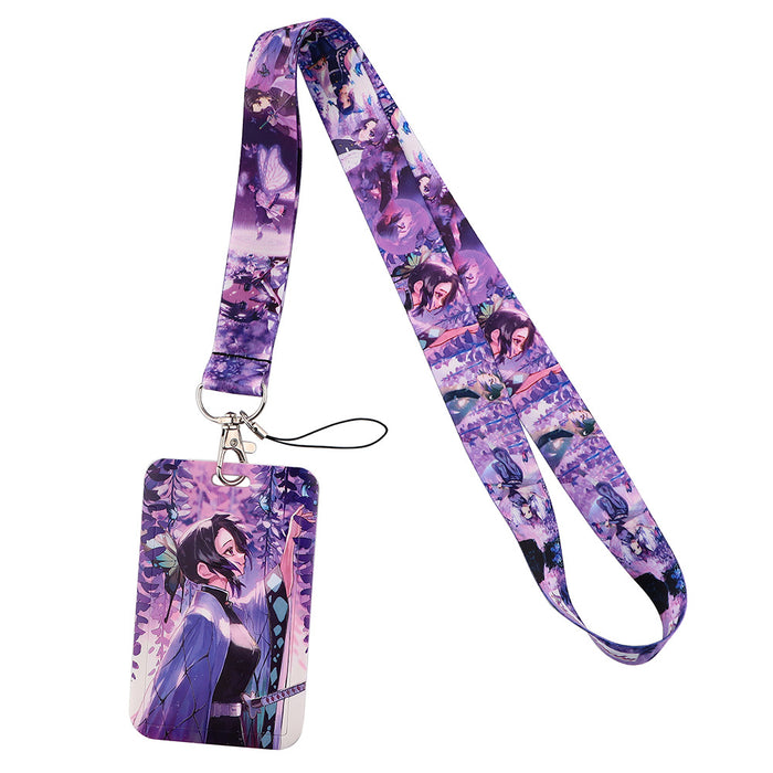 Wholesale 10 pcs Cartoon lanyard anti-loss hard shell keychain