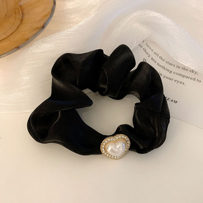 Wholesale Bow Pearl Hair Scrunchies JDC-HS-Yika004