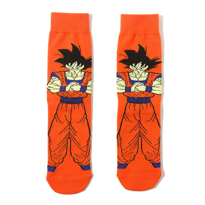 Wholesale men's Dragon Ball cotton long tube tide socks women's animation socks animation men's socks