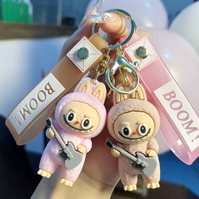 Wholesale Cute cartoon car keychain gift with keychain