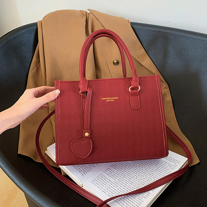 Wholesale New Simple and Fashionable Large Capacity Handheld Big Bag Simple and Fashionable Casual Single Shoulder Bag Small Square Bag