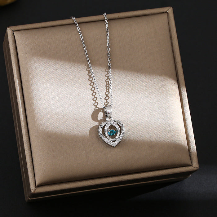 Wholesale Beating Heart Pendant Titanium Steel Necklace