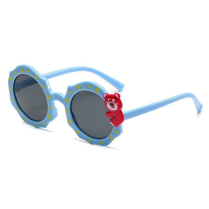 Wholesale Children's sunglasses, UV resistant baby glasses, boys' cartoon sunglasses, designed for taking photos and shading