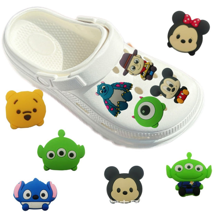 Wholesale Cartoon Cute Pet DIY Shoes Flower Shoes Button Hole Shoes Garden Shoes Accessories Button Decoration Button Shoe Flower Button Wholesale