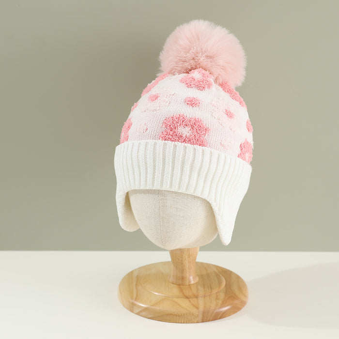 Wholesale Plush flower children' s hat