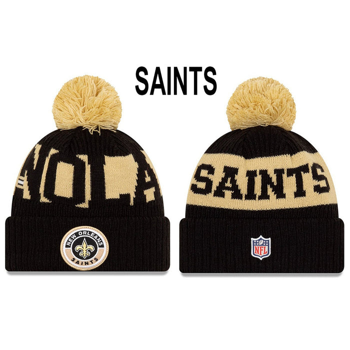 Wholesale Wool Knitted Hat Rugby Game Hat Sports Big Letter Warm Hat