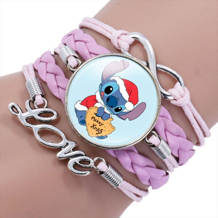 Wholesale Cartoon Braided Multi-layer Gemstone Bracelet JDC-BT-NH019