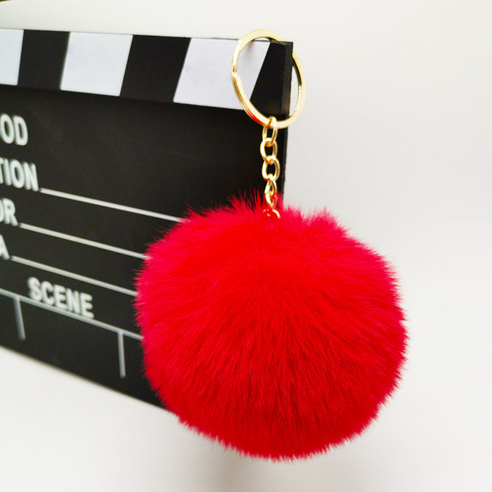 Wholesale Imitation otter rabbit fur ball hanging accessories, bags, plush keychains, pendants, accessories, gifts