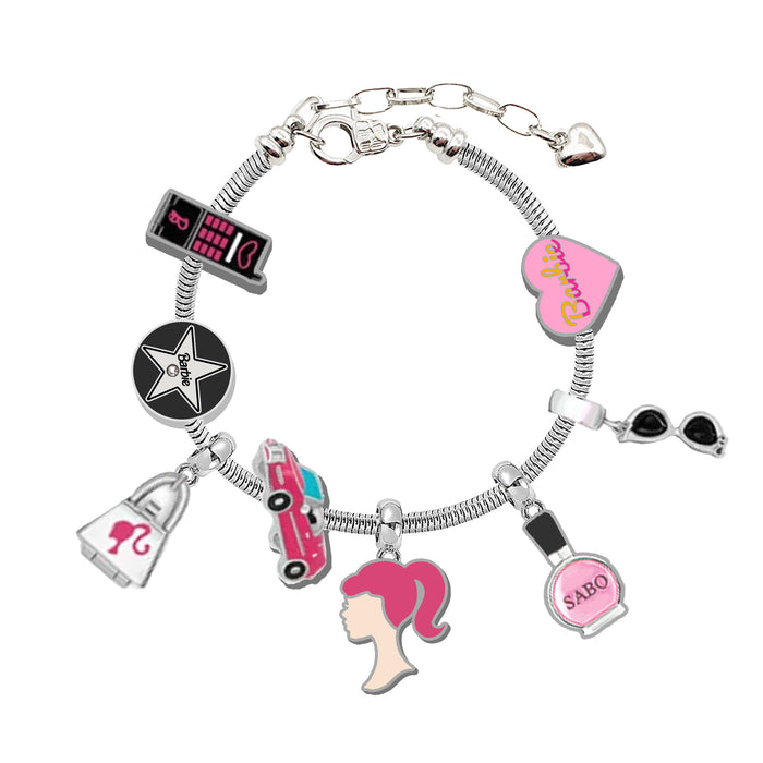 Wholesale Pink Princess Beaded Zinc Alloy Bracelet JDC-BT-FeiM007