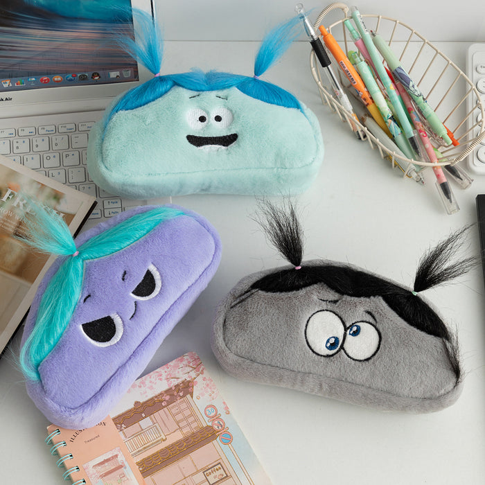 Wholesale Funny Fried Plush Large Capacity Cartoon Pencil Bag JDC-PB-DongJ005