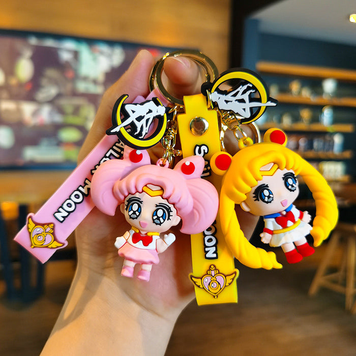 Wholesale Cartoon Silicone Doll Keychain JDC-KC-Tingm295