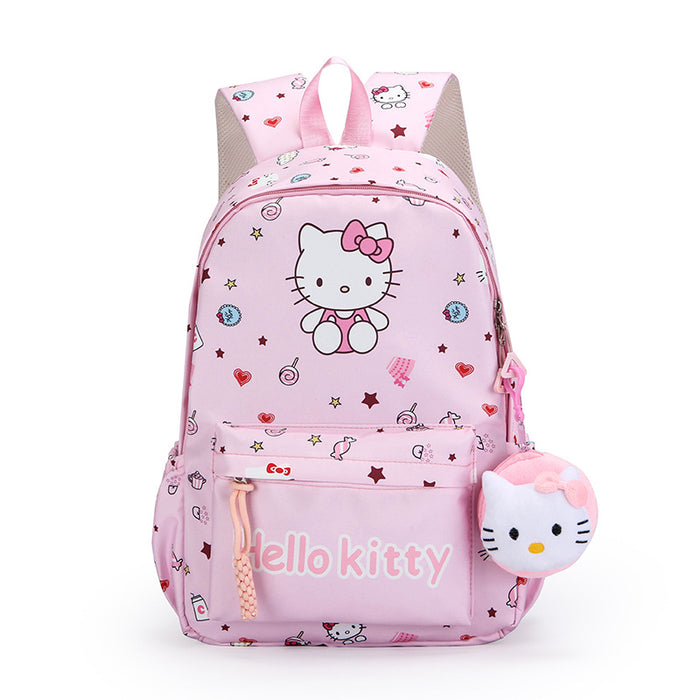 Wholesale Cute cartoon print student backpack  large capacity double shoulder bag