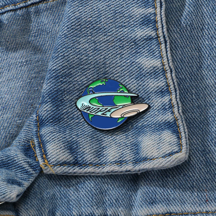 Wholesale Small brooch, environmentalism, green environmental protection, earth metal badge, backpack decoration