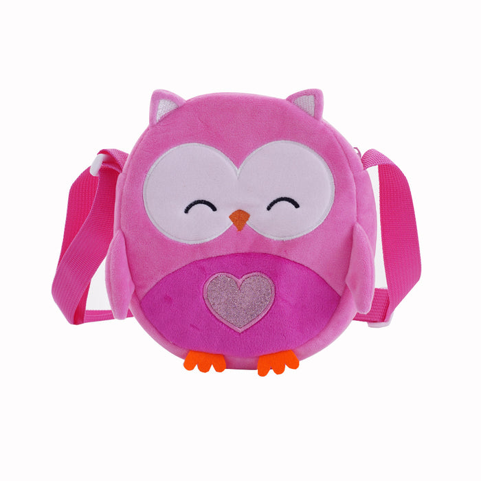 Wholesale Owl Children' s Cartoon Cute Plush Small Shoulder Bag