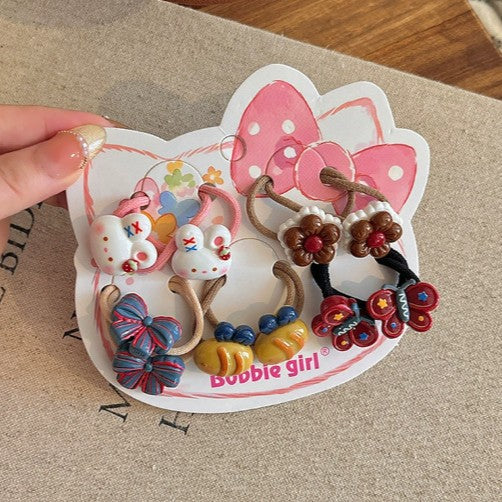 Wholesale Cartoon children' s hair ties hair clips