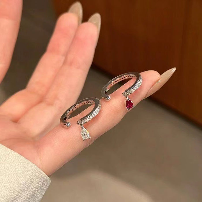 Wholesale Exquisite and luxurious diamond lined ring with a niche design, elegant and minimalist style