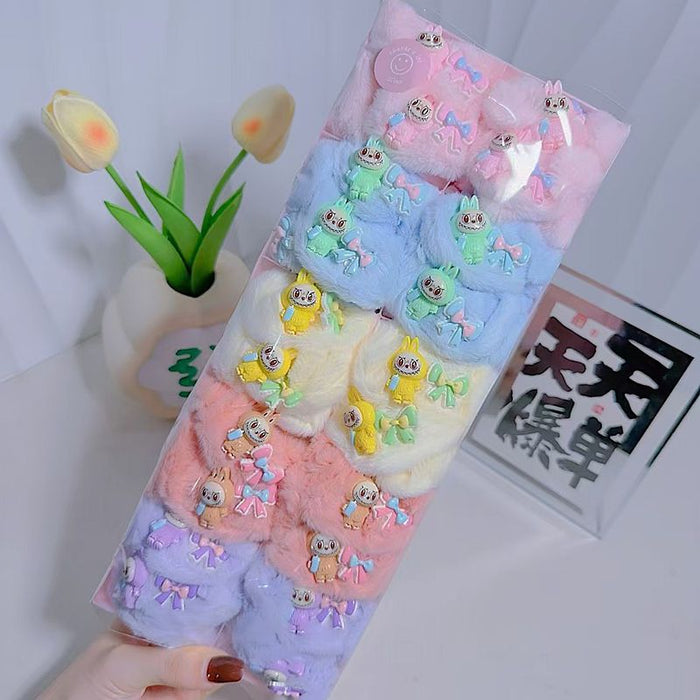 Wholesale Cartoon Cloth Towel Ring Rubber Ring Hairpin BB Clip Hair Accessories