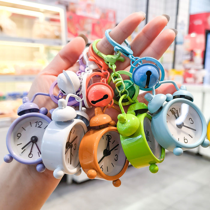 Wholesale Creative Function Mini Alarm Clock Keychain Exquisite Car Pendant