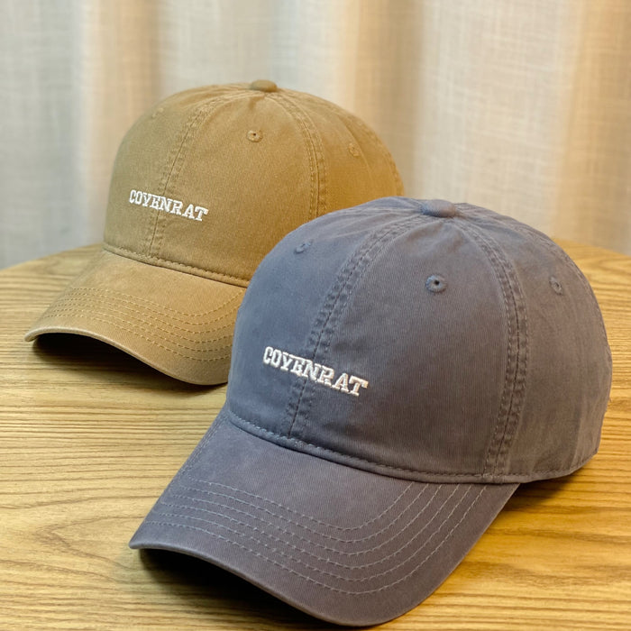 Wholesale Letter Embroidered Baseball Cap All-Match Washable Cotton Cap for Small Face