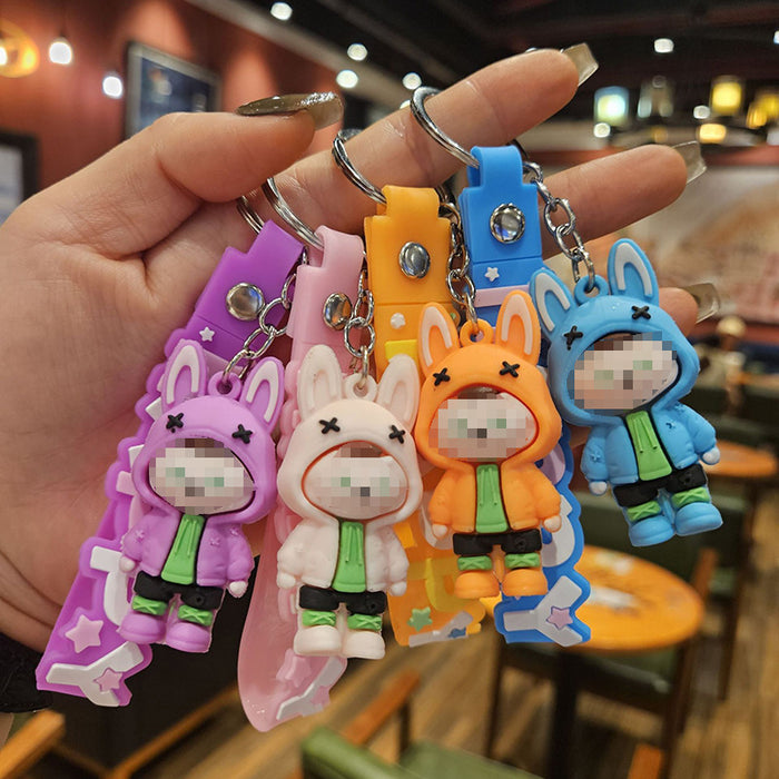 Wholesale Cartoon Little Sheep Keychain Cute Doll Couple Mobile Phone Bag Pendant Small Gift