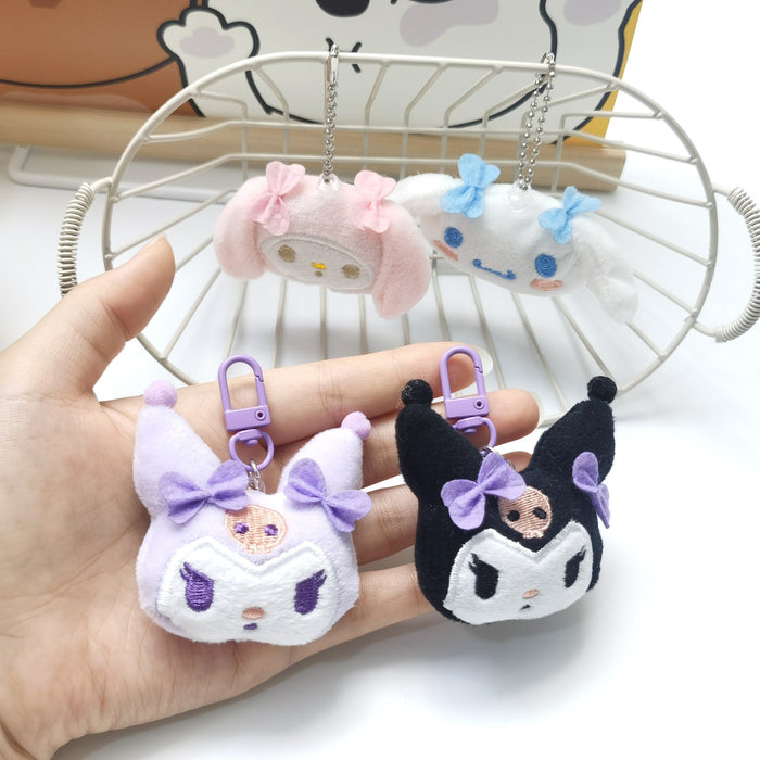 Wholesale Cute Stuffed Pendant Cat  Bag Pendant Keychain Cartoon Animal Brooch