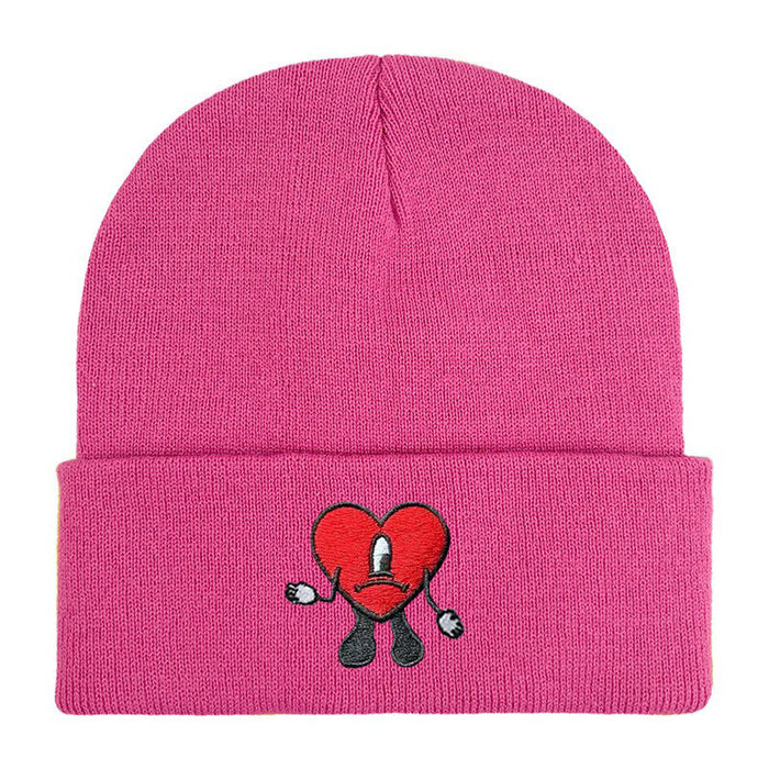 Wholesale Cartoon Embroidery Acrylic Wool Knitted Hat JDC-FH-Shengn006