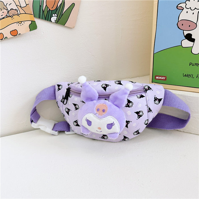 Wholesale Cartoon Children' s Waist Bag Kindergarten Backpack Children' s Baby Crossbody Bag Boys and Girls Shoulder Bag Cross-Border Lightweight Waterproof