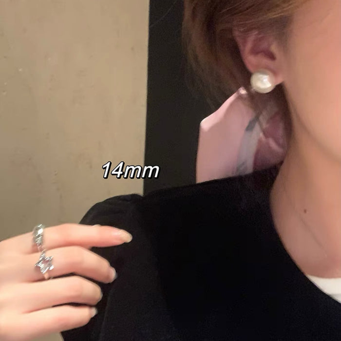 Wholesale Pearl earrings, silver needles, ear clips