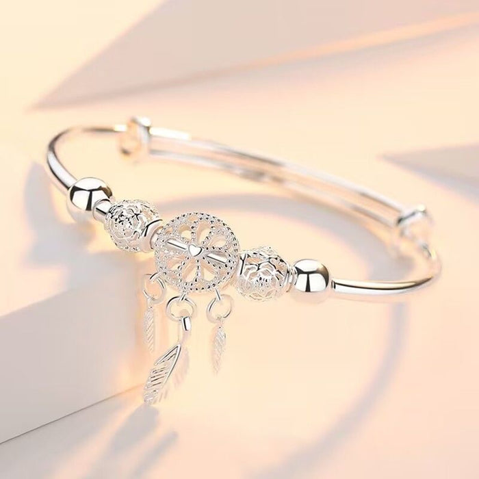 Wholesale Pastoral Dreamcatcher Bell Adjustable Bracelet Fashion Jewelry Accessory Gift