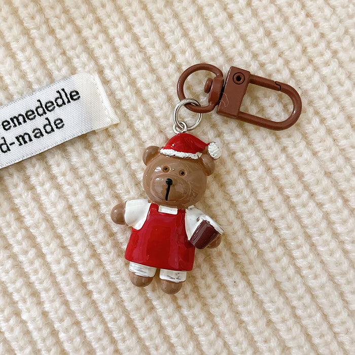 Wholesale Cartoon painted keychain pendant, cute girl heart backpack hanging accessory