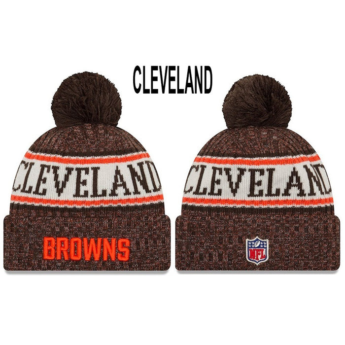 Wholesale Plush wool hat rugby team stretch knitted hat sports hat beanie