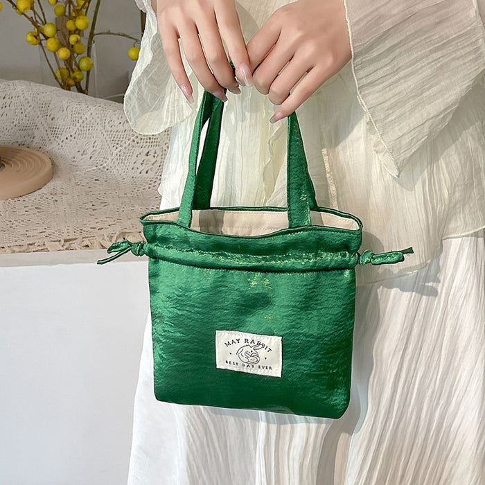 Wholesale Retro drawstring handbag with elegant style, drawstring handle, canvas bag, jewelry storage bag