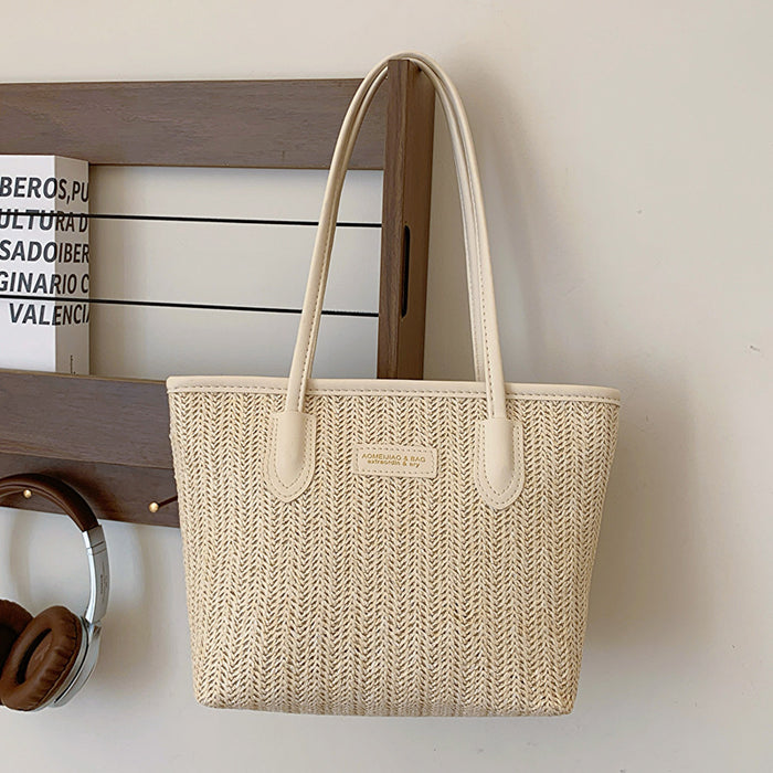 Wholesale Large capacity woven bag, new fashionable and stylish versatile armpit bag, tote bag