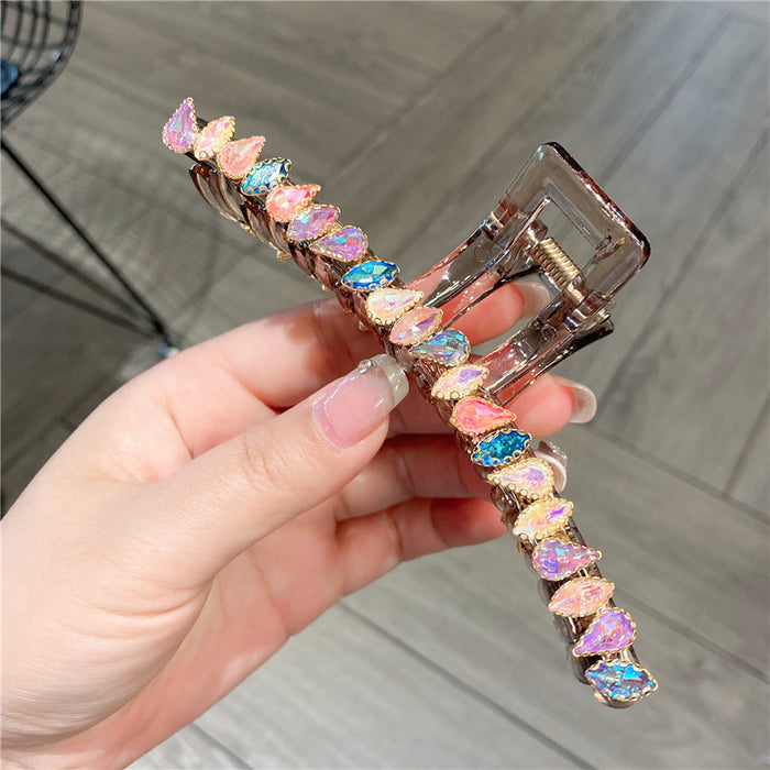Wholesale Colorful Crystal Love Hair Clip JDC-HC-HonW002