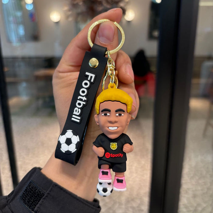 Wholesale 2pcs World Cup Cartoon Football Star Keychain Fashion Accessory Fan Gift