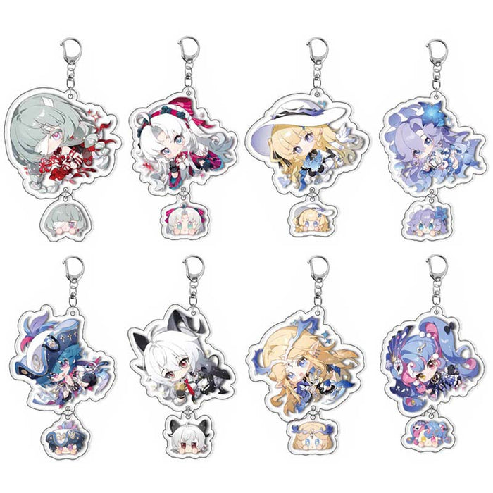Wholesale Layered Acrylic Keychain Anime Merchandise Backpack Charm
