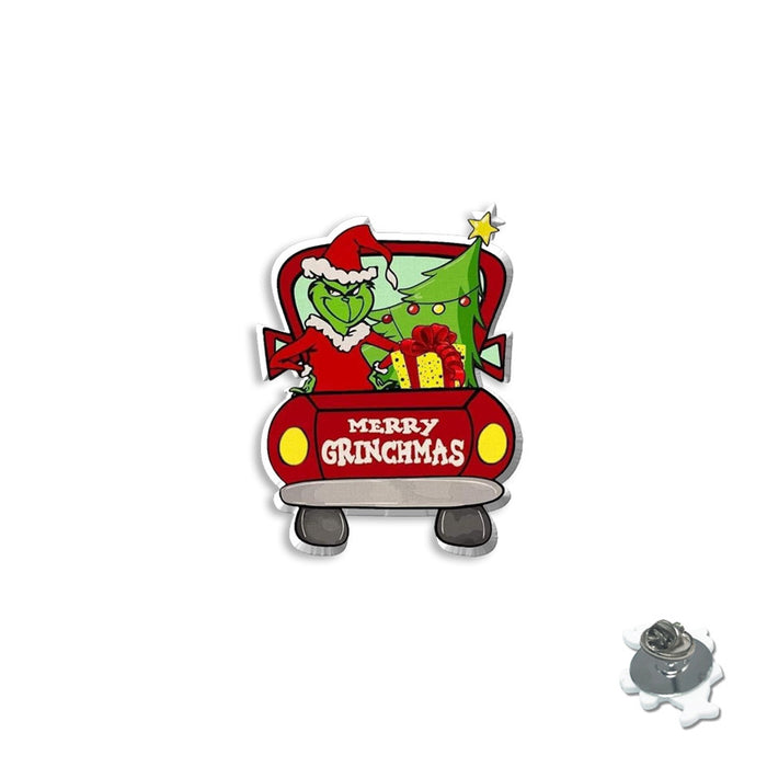 Wholesale Cartoon Christmas series brooch badge personality resin collar pin